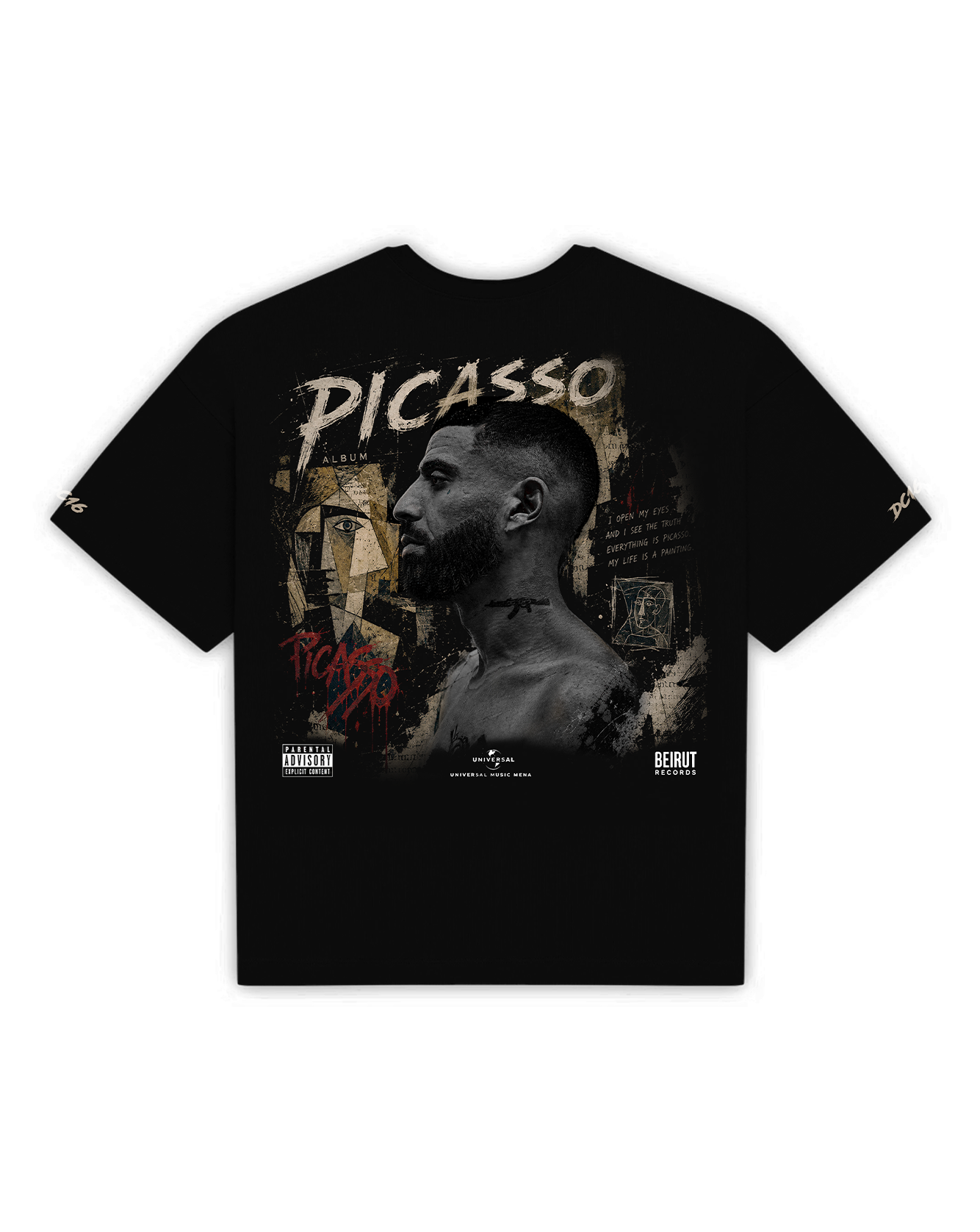 Picasso Tee [BLACK] - DC16 X WYN